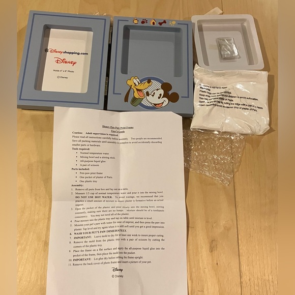 Disney | Dog | New In Box Disney Pets Paw Print Photo Frame Rare Mickey ...